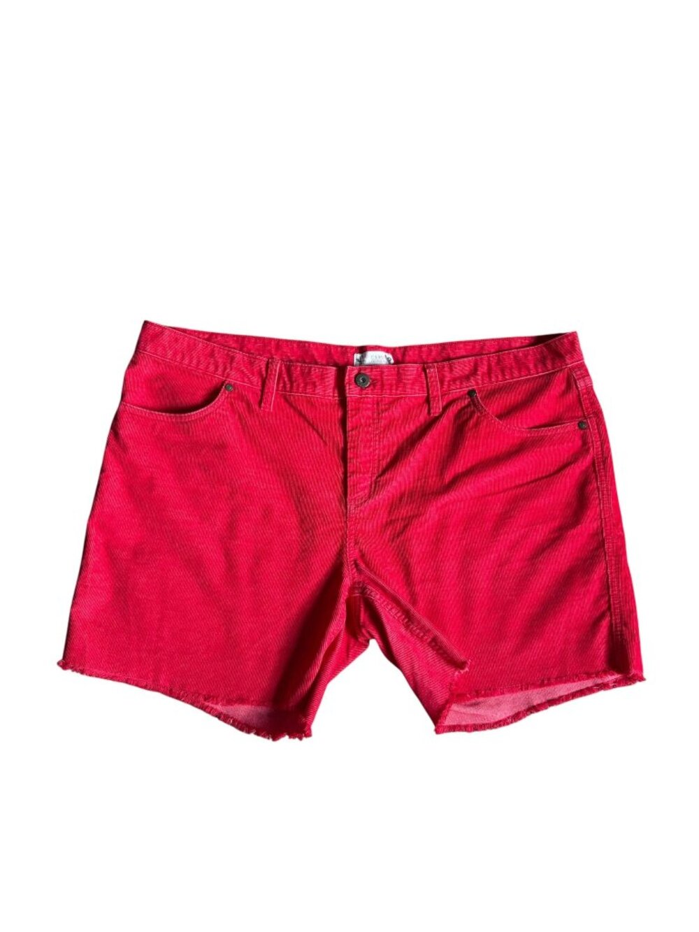 Carve Designs Oahu Shorts Corduroy Womens Size 16 Casual Red 6" Inseam
